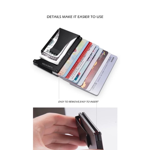 Dompet Kartu Pria Metal Card Holder Card Wallet CC 34