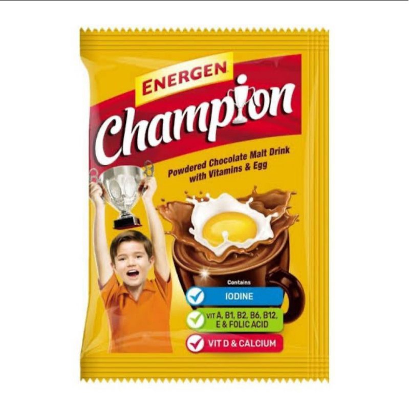 

Mayora energen champion isi 5s (BELI 4 GROSIR)