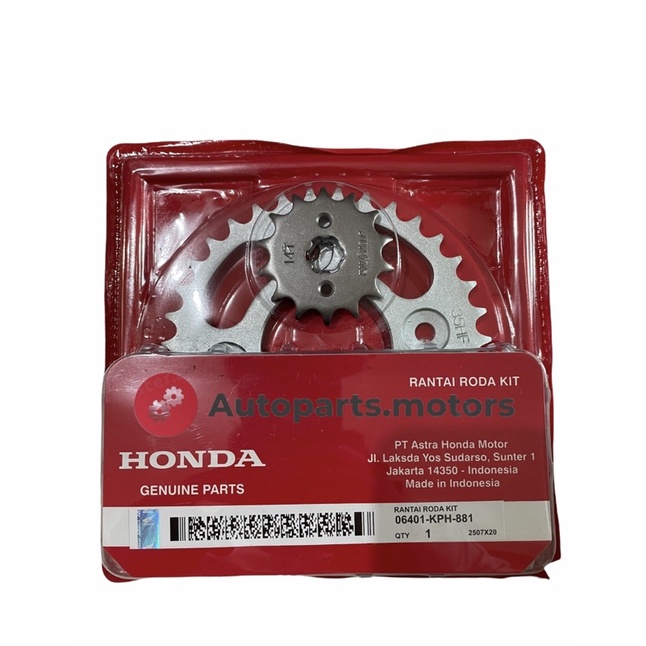 GEAR SET GIR SET SATU SET HONDA KARISMA/SUPRA X 125 KARBU CODE KPH
