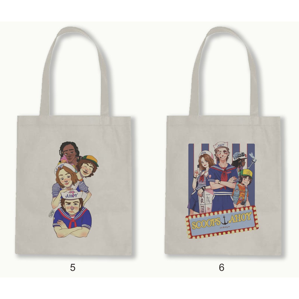 TOTE BAG RESLETING - STRANGER THINGS series.01