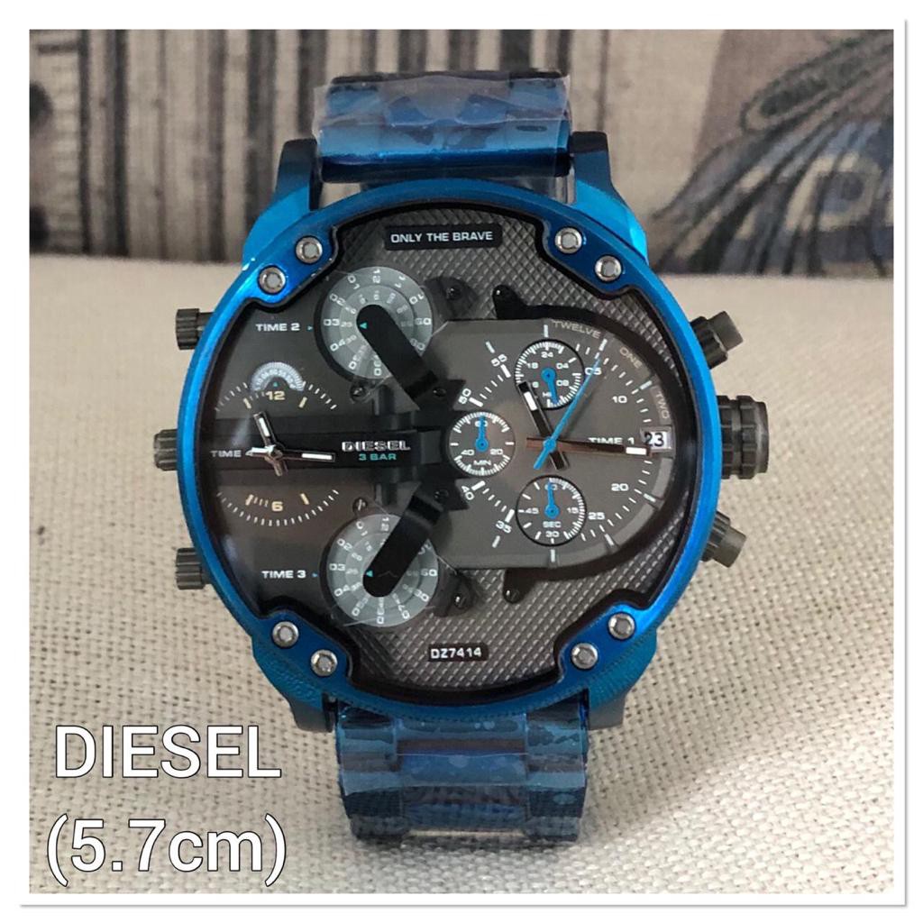 JAM TANGAN PRIA DIESEL GODZILLA STAINLESS STEEL BLUE