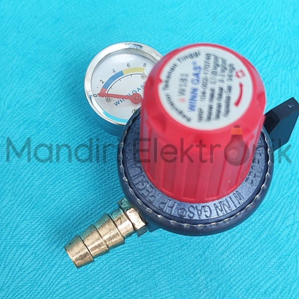 Regulator Winn Gas W181 M LPG Tekanan Tinggi High Pressure Meter - Regulator Tekanan Tinggi dengan Meteran