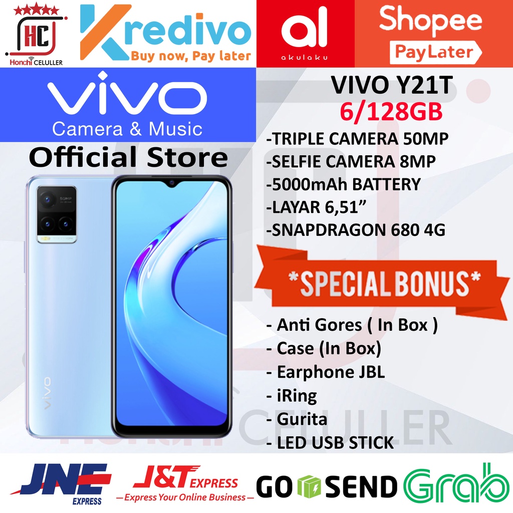 VIVO Y12T 6/128 GB GARANSI RESMI VIVO INDONESIA