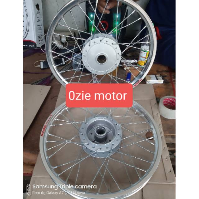 1set pelek jari2 depan belakang buat motor supra lama gren legenda tromol