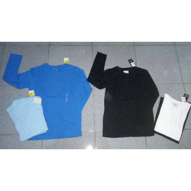 Kaos lengan panjang polos merk tzone