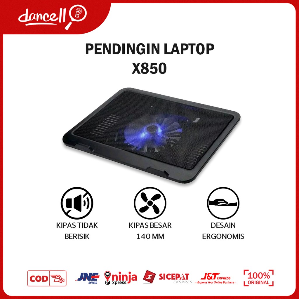 COOLPAD LED NB X850 COLLING X850 KIPAS PENDINGIN LAPTOP COOLING PAD KIPAS PENYANGGA LAPTOP COLLER