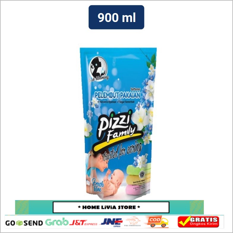 Pizzi Softener Pelembut Pakaian Blue 900 ml