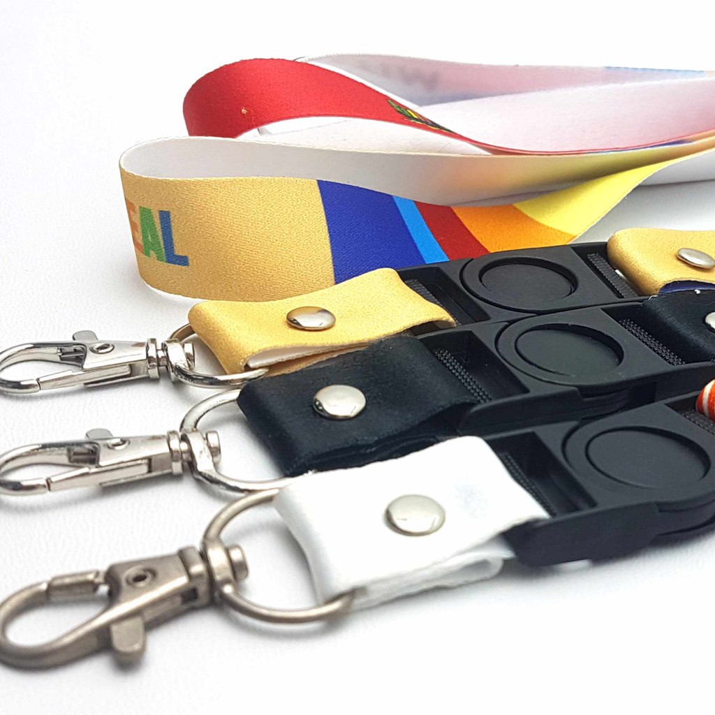 lanyard custom print 2cm cetak print sublim 1muka / tali idcard 2 cm printing