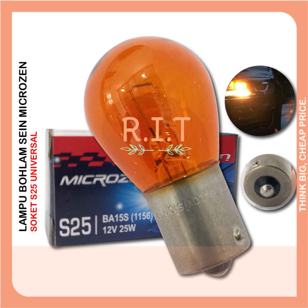 S25 Autovision Amber Lampu Bohlam Sen Senja Mobil 12V 25W Universal - 25W SINGLE K-1