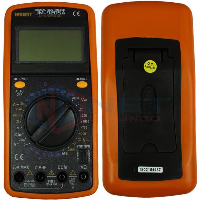 TOOL MULTITESTER DIGITAL JAKEMY JM-9205 / MULTITESTER DIGITAL JM-9205A