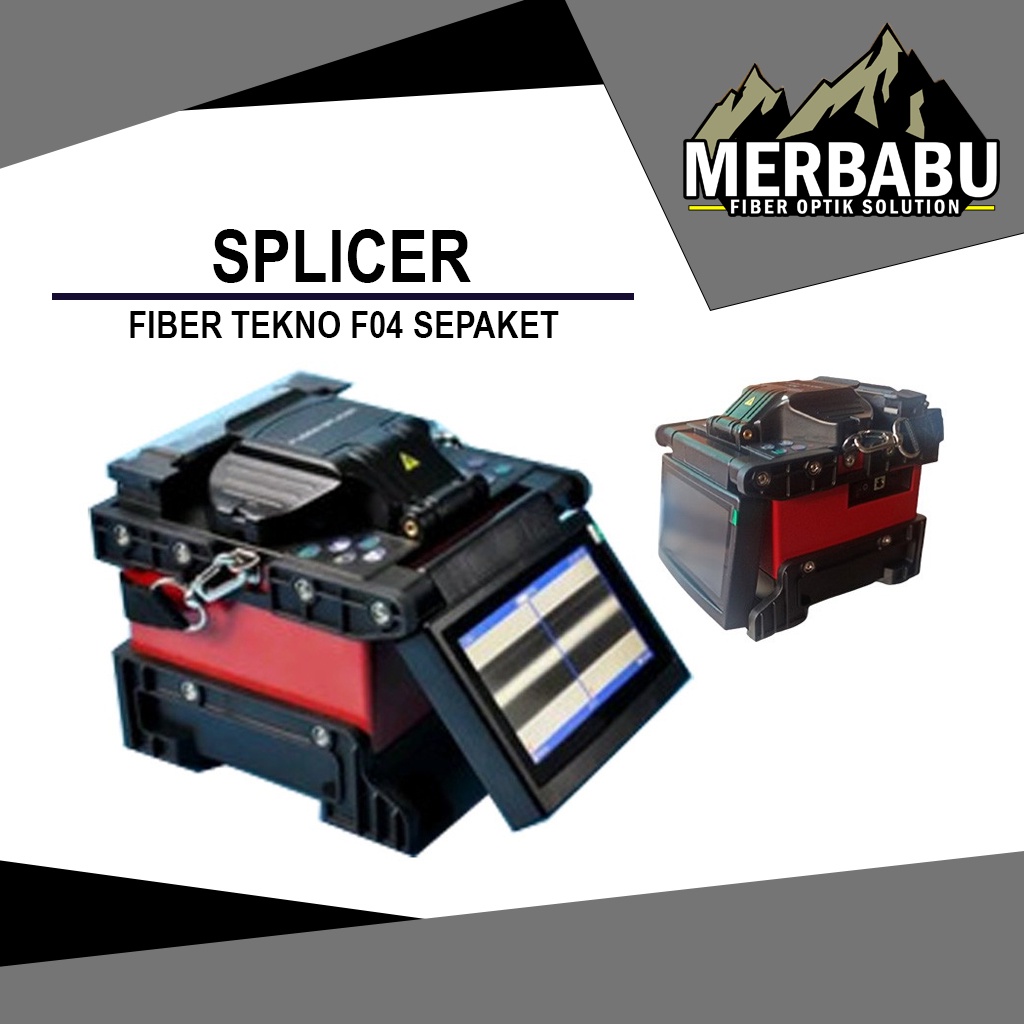 Splicer Fiber Tekno F04/Fusion Splicer F04 Fiber Tekno/Alat Sambung Fiber Optik