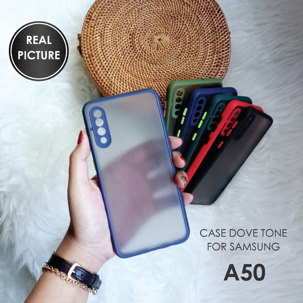 CASE HP SAMSUNG A50S SOFTCASE DOVE MATTE PLUS PELINDUNG CAMERA