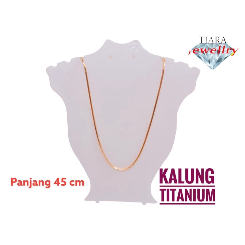 kalung titanium//titanium//kalung belut//perhiasan titanium