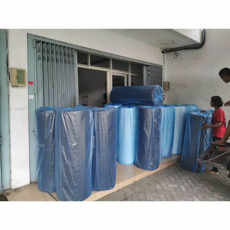 

Bubble Wrap Roll 1.25m x 50m Tebal Plastik Biru 2.8 Kg