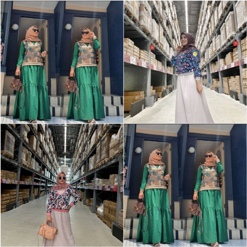 Set Gamis Rompi by JEENA Original