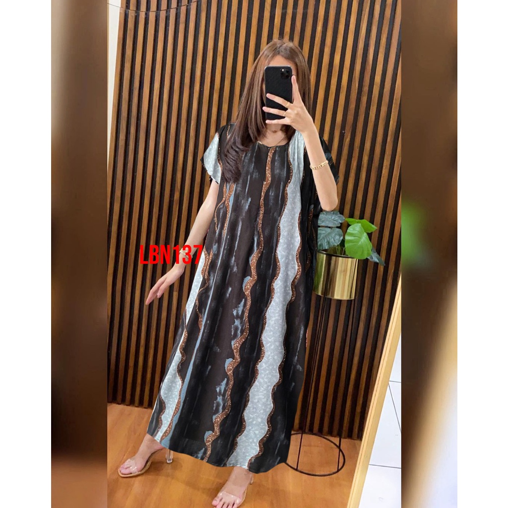 Daster Panjang Busui Semata Kaki Rinrin Collection-LBN137