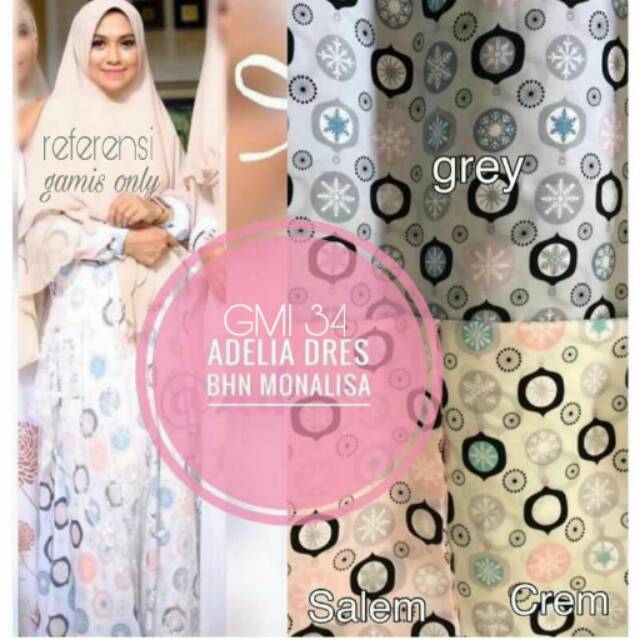 Gamis set khimar syari si.se.sa look a like
