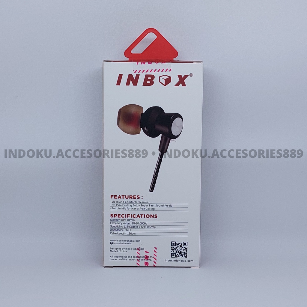 Cable Earphone INBOX MI-4 (+ Tombol Volume)