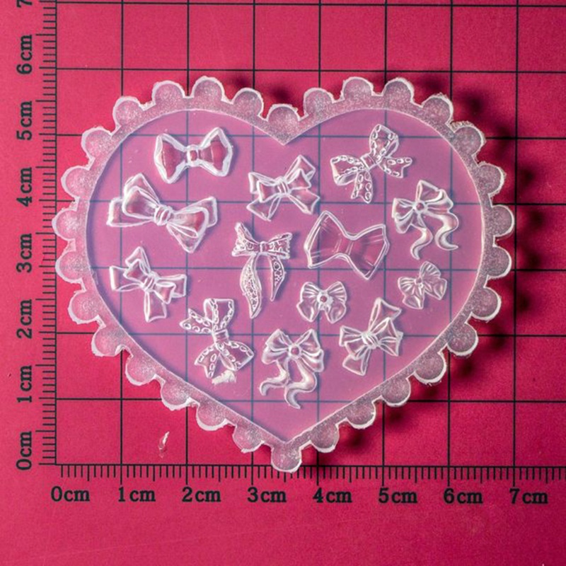 SIY  3D Flower Bowknot Nail Art Decoration Epoxy Resin Mold Nails Stickers Jewelry Silicone Mould DIY Crafts Casting Tools