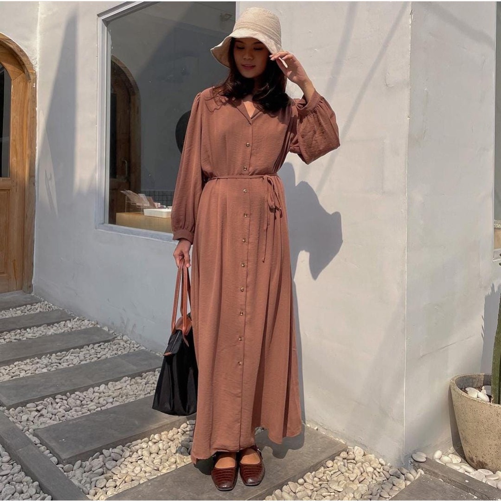 SEO MIDI DRESS  CRINCLE PREMIUM