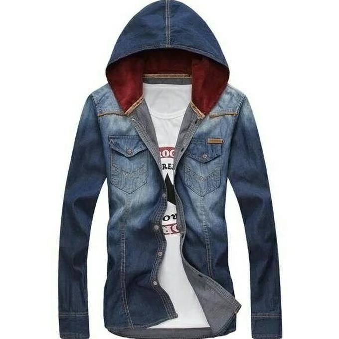 Kemeja Jeans Hoodie Regan Man