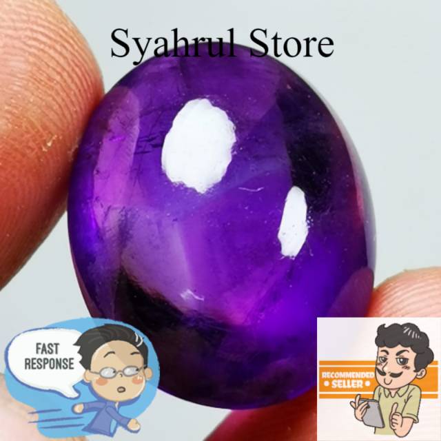 Batu natural kecubung kalimantan asli super crystal berserat