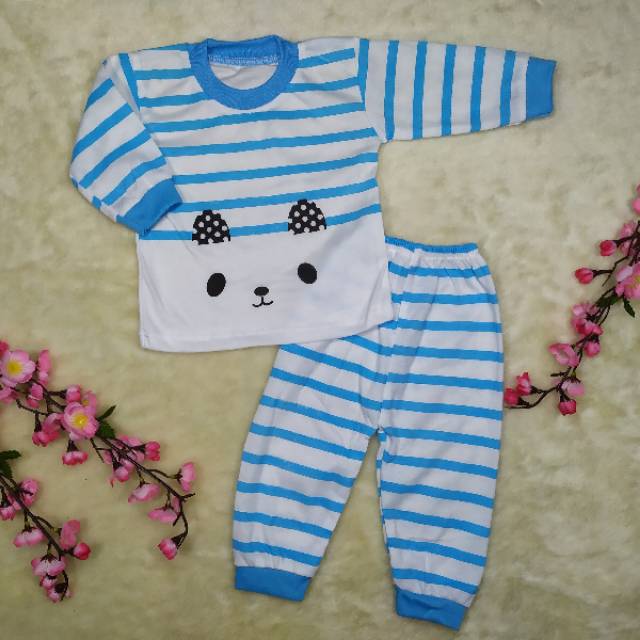 Ss#049 Piyama Bayi 0-12bulan / Pakaian Bayi / Baju Setelan Piyama Anak / Baju Tidur Bayi