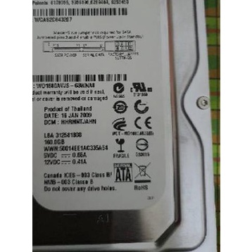 Harddisk WD Blue 160GB Internal PC