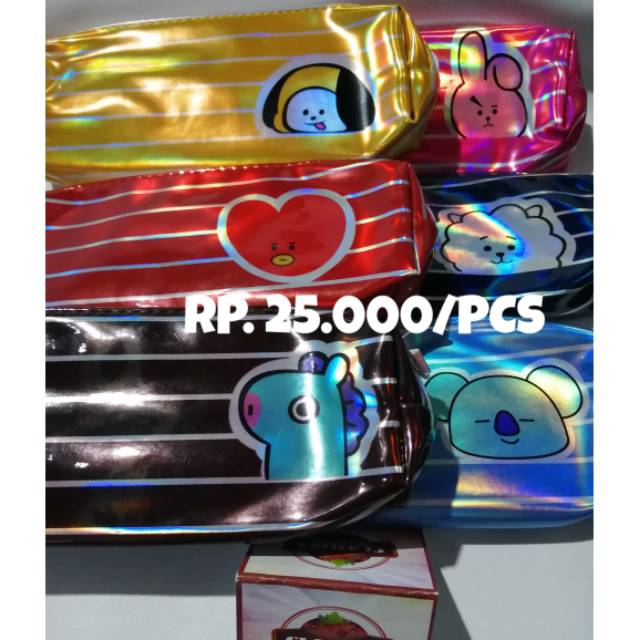 

KOTAK PENSIL BT21 BTS PENCIL CASE HOLOGRAM
