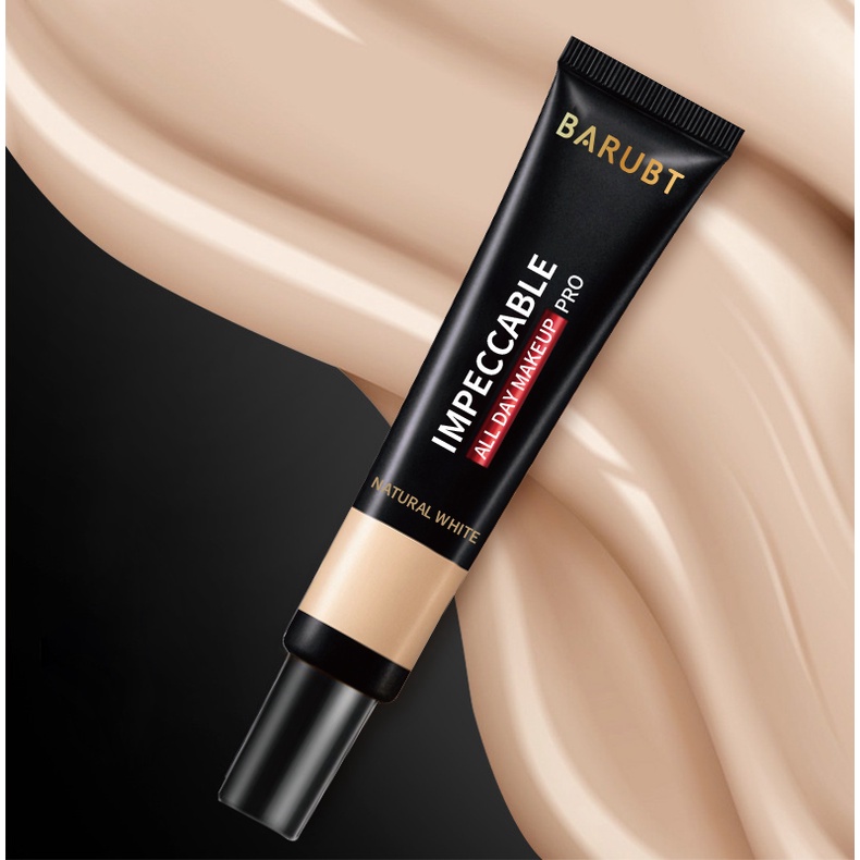 BARUBT Concealer Foundation Cair Tahan Air Foundation Cair Concealer Alami Matte/Lightening Matte Liquid Foundation【 Free Delivery+ COD + dikirim dalam 24 jam】