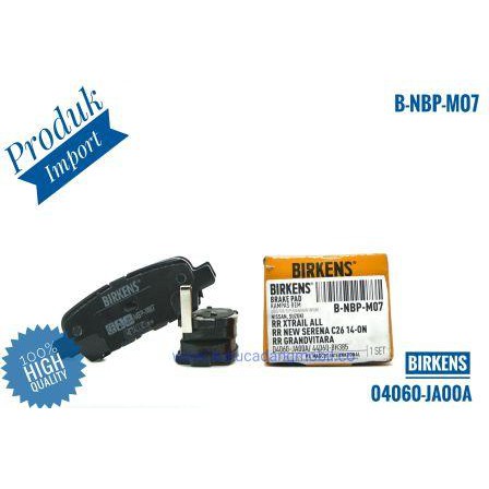 Brake Pad Rear / Sepatu Rem Belakang Nissan Xtrail 2004-2010/ BNBP-M07