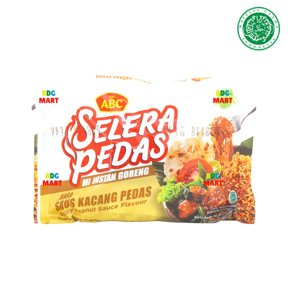 

ABC Selera Pedas Saus Kacang Pedas Mie Instan Goreng Halal MUI - 80gr