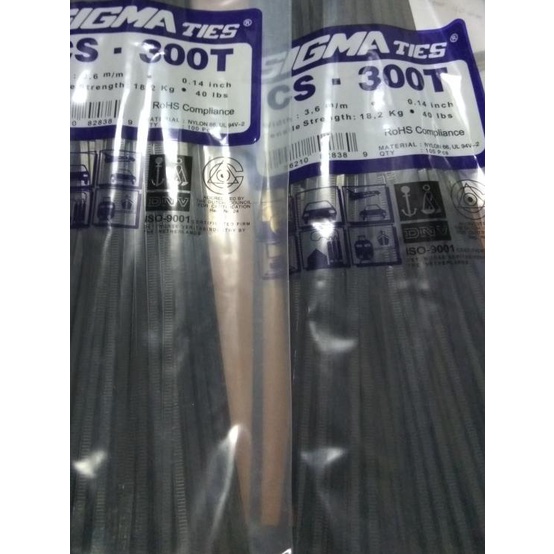 

➻ kabel Ties Sigma 300 x 3.6 mm (warna hitam dan putih) - Putih ✹