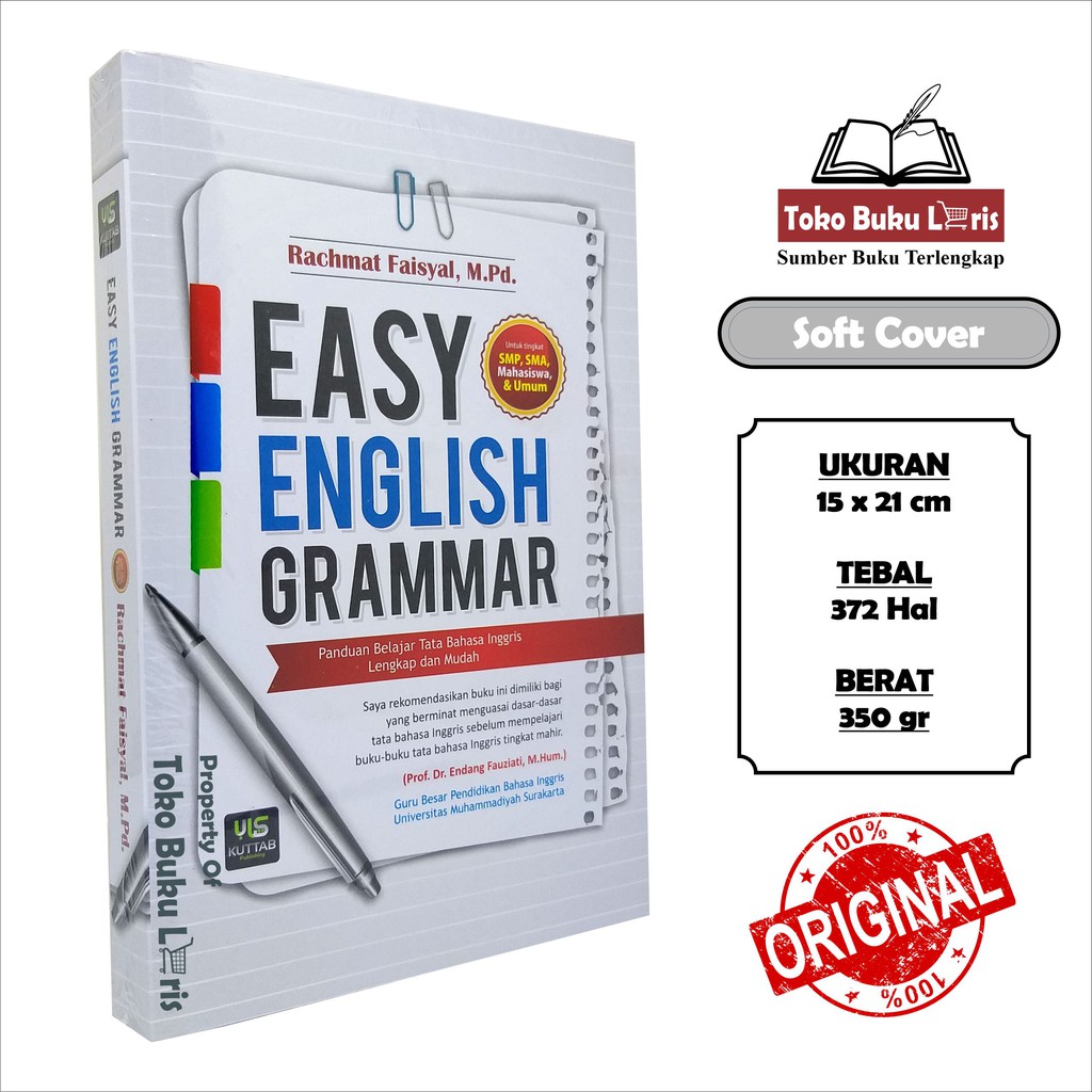 Easy English Grammar - Panduan Belajar Bahasa Inggris Penerbit Kuttab-0