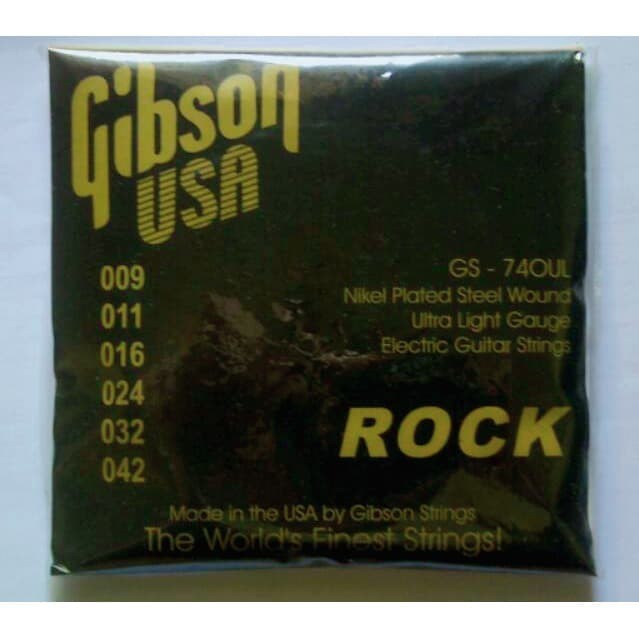 Senar Gitar Elektrik Gibson 0,09 0,10