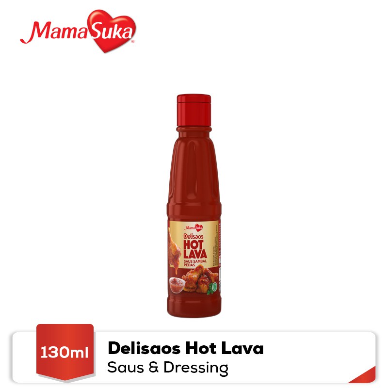 

HOT LAVA - Mamasuka Delisaos 130ml ml Saus Sambal Pedas HALAL