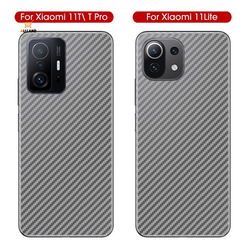 Stiker Pelindung Belakang Bahan Carbon Fiber Matte Translucent Tahan Lama Untuk Xiaomi 11t Tpro Lite