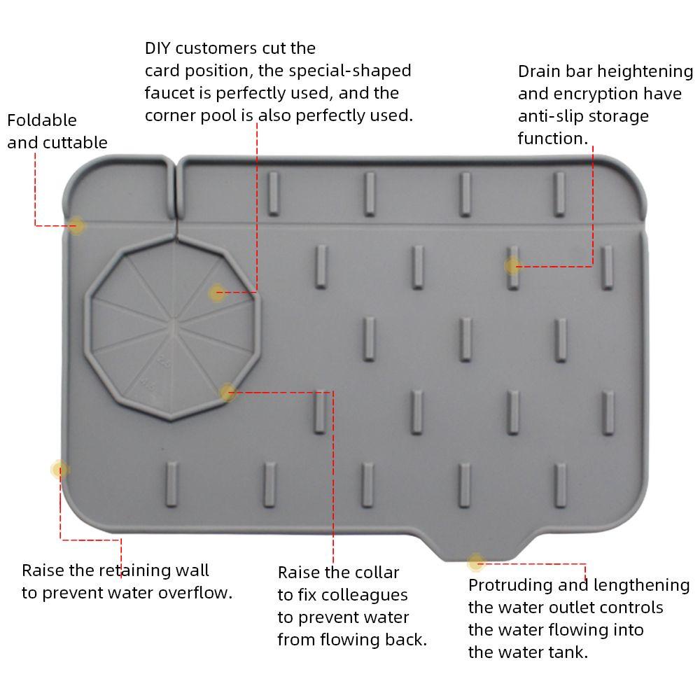 Suyo Keset Penyerap Keran Aksesori Kamar Mandi Wastafel Cegah Keran Wraparound Water Splash Guard Splash Catcher