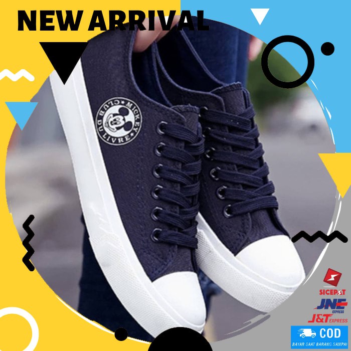 SEPATU WANITA TERBARU KETS SEPATU CEWEK MURAH  YS07 NAVY CS246