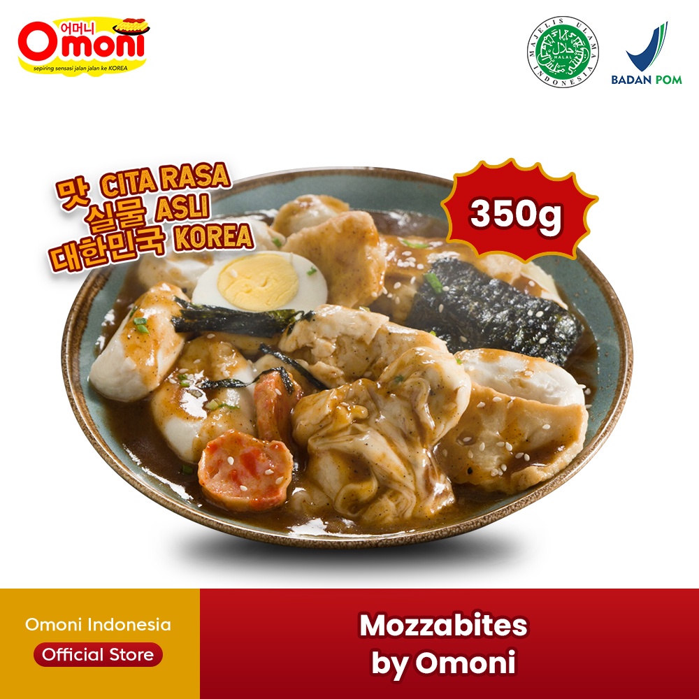 

Mozzabites Omoni 350g Tteokbokki Dengan Mozza di dalamnya yang Lumer dimulut