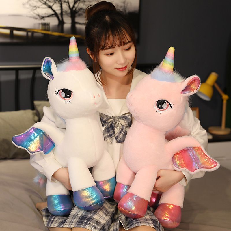 Rainbow Unicorn Plush Toys Soft Cute Stuffed Dolls Kids Girls Accompany Gift