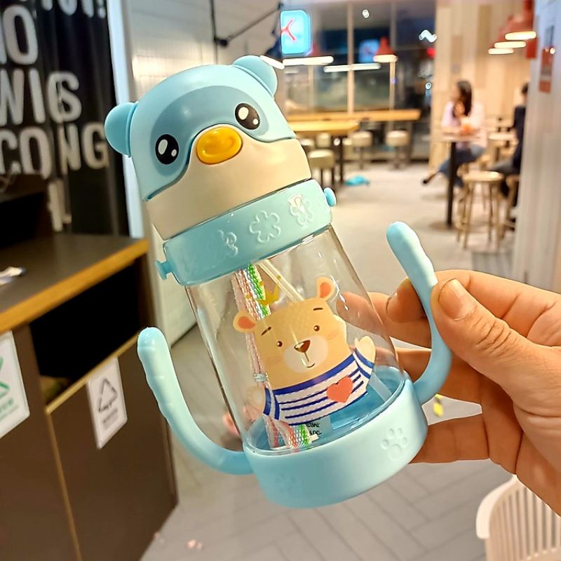 BOTOL MINUM / TEMPAT MINUM ANAK MOTIF ANIMAL DENGAN KAPASITAS 380ML LUCU DAN EKONOMIS