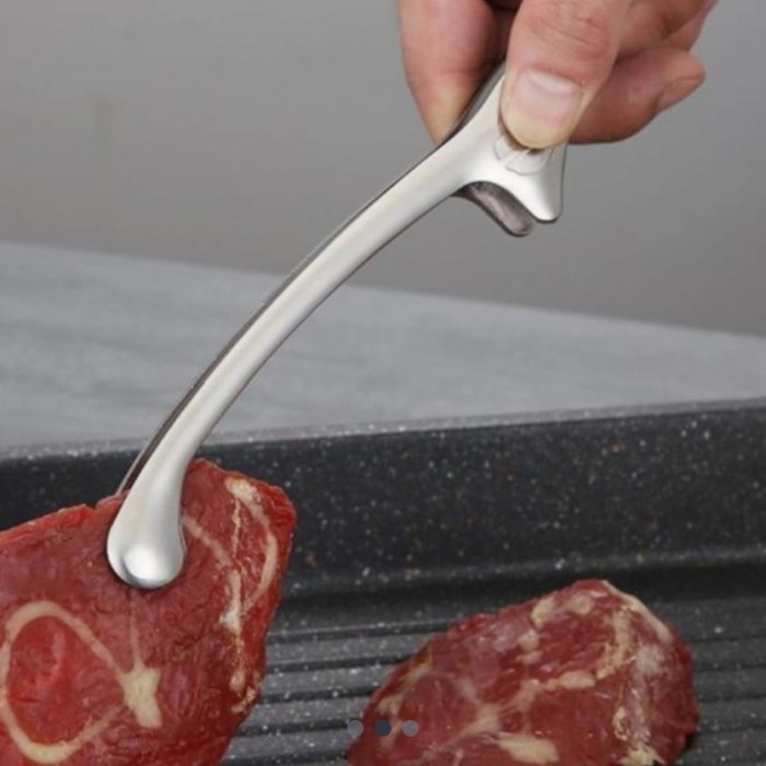 Fujinex Capitan Daging Shabu Stainless Meat Shabu Grill Thong Capit