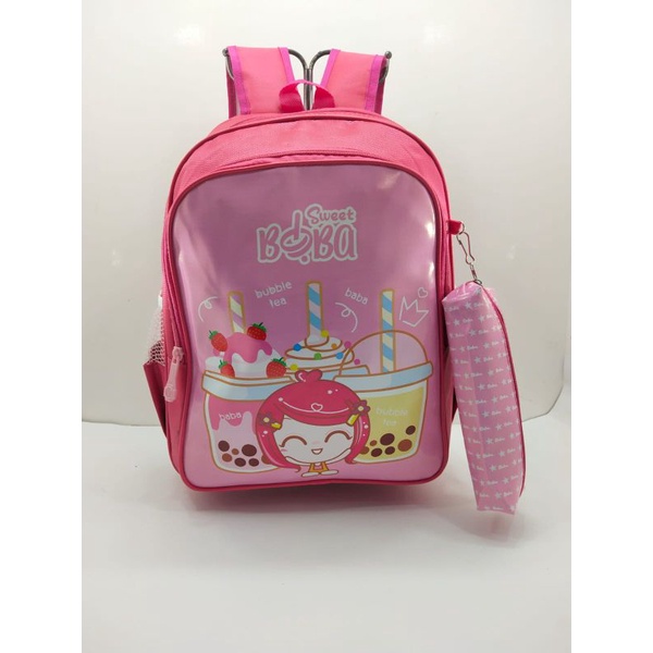 Tas Ransel Sekolah 15inch Boba Time