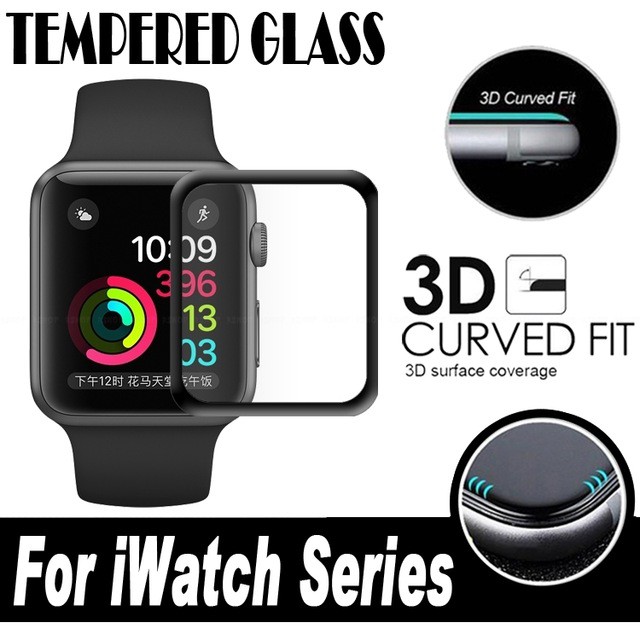 3D Premium Tempered Glass Apple Watch series 1,2 &amp;3 ready 38/42 mm