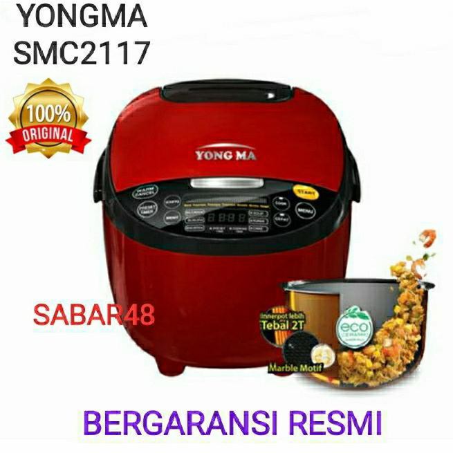 Rice Cooker Yongma Digital Ymc-211 Red 2Liter Magic Com - Ungu - Promo 