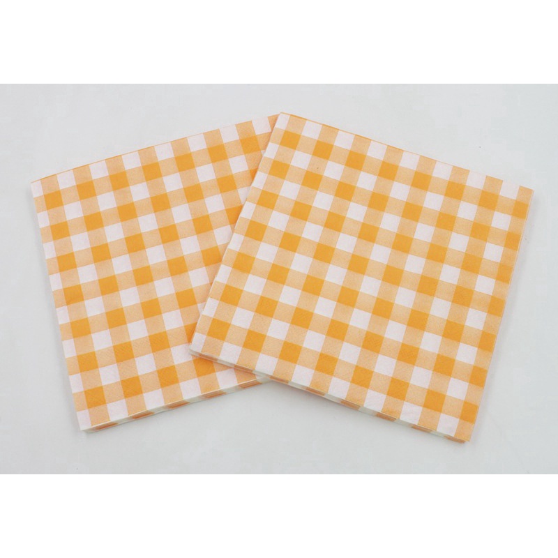 20pcs Lattice Paper Napkin Serbet Minuman Pesta Pernikahan Serbet Motif Warna