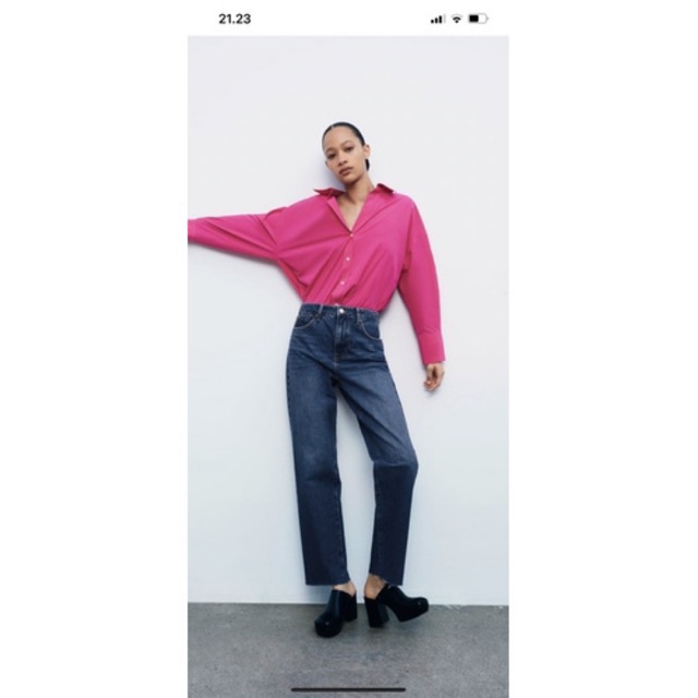 preloved - zara poplin shirt