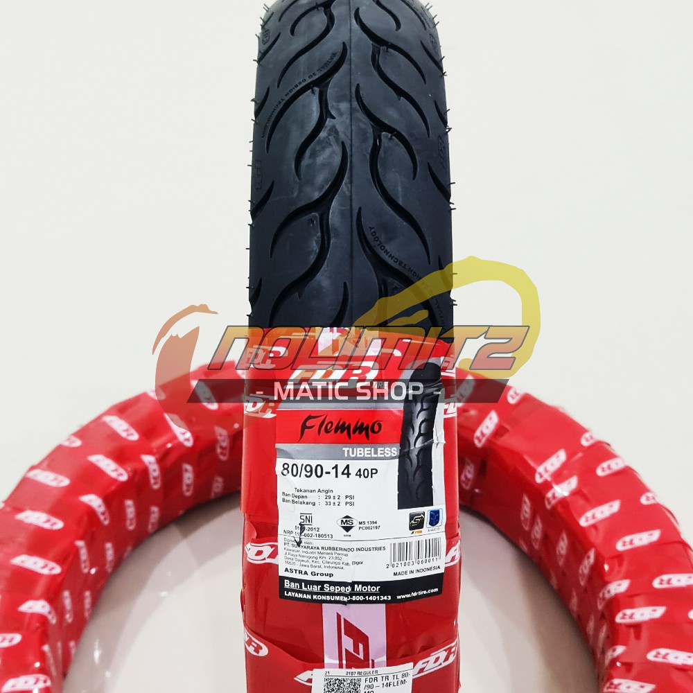 Ban Motor FDR Flemmo 80/90 - 14 Tubeless Vario Beat Scopy Mio