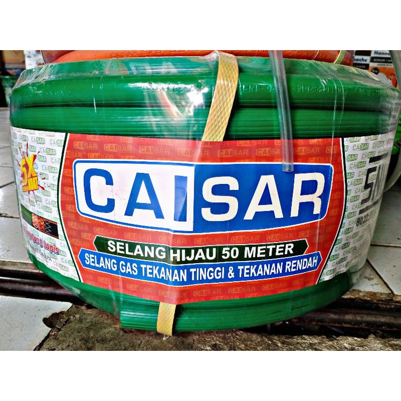 Selang Gas Hijau 3 Lapis CAISAR Permeter / Selang Hijau / Selang Water Heater